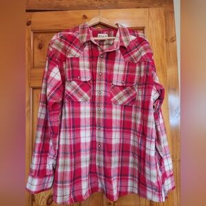 Men's Ariat Honor Retro Snap L/S Flannel Shirt, XXL
